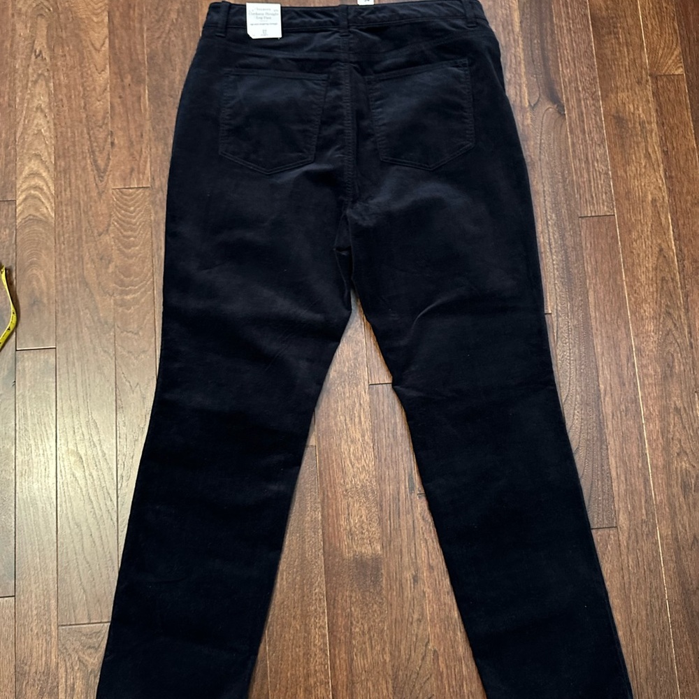 NWT Talbots Navy Corduroy Straight Leg Pants